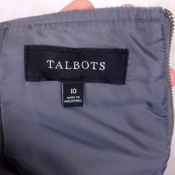 Talbots Gray Wool Blend Above Knee Skirt Size 10 - Picture 6 of 7
